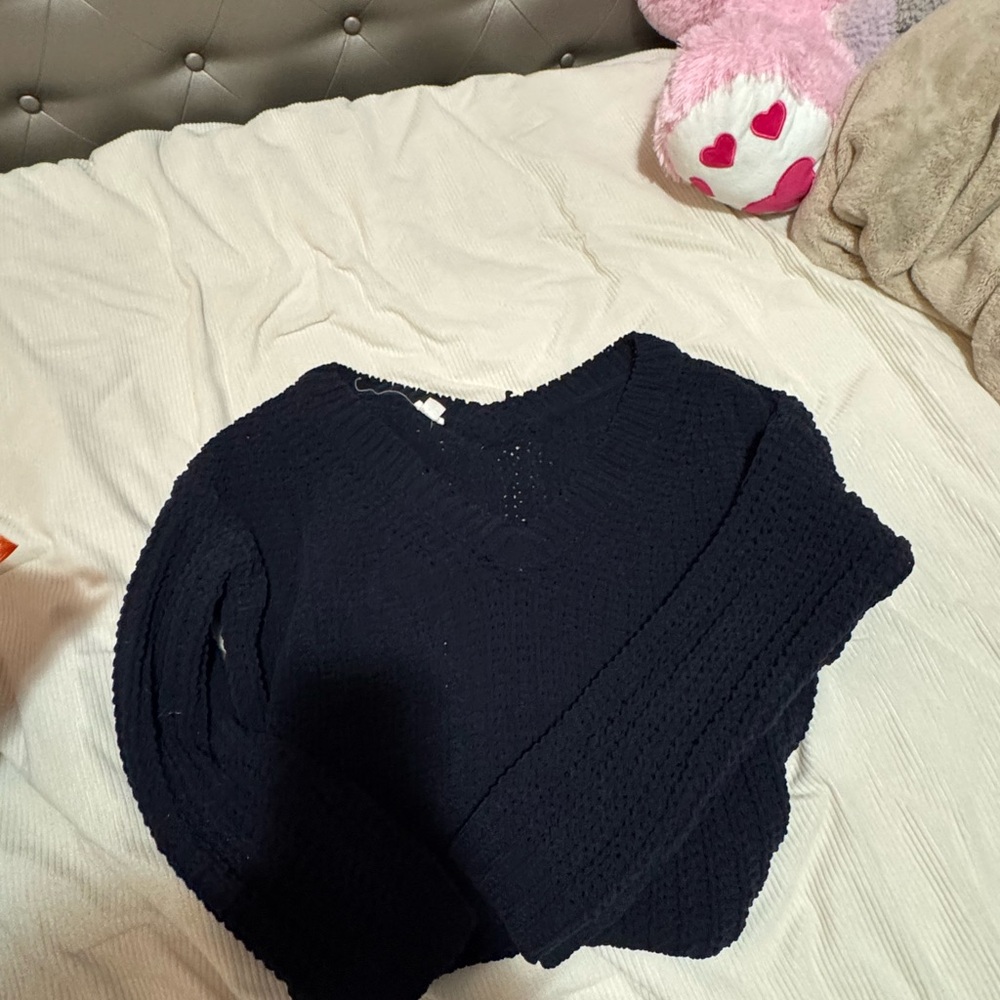 Garage Black V-Neck Sweater